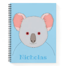 Cute Blue Koala Bear Personalized