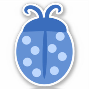 Cute Blue Ladybug