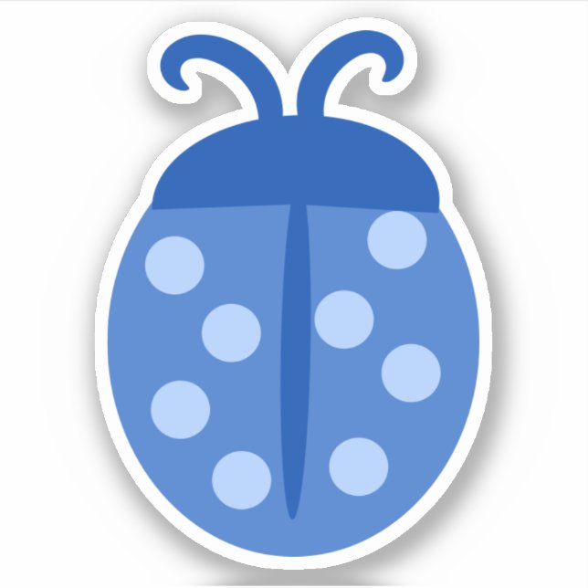 Cute Blue Ladybug (Front)