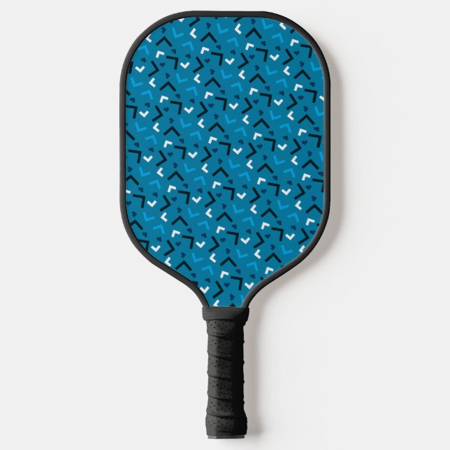 Cute Blue Memphis Pro Pickleball Paddle (Front)