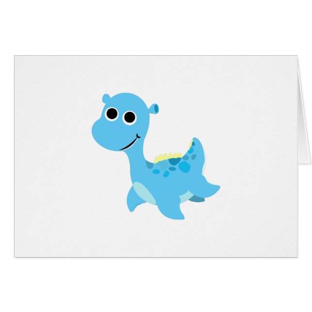 Cute Blue Nessie (Devant Horizontal)