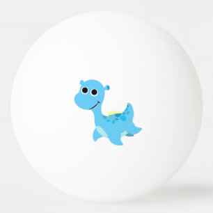 Cute Blue Nessie Ping Pong Ball
