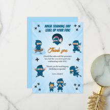 Cute Blue Ninja Squad Boy Birthday Party