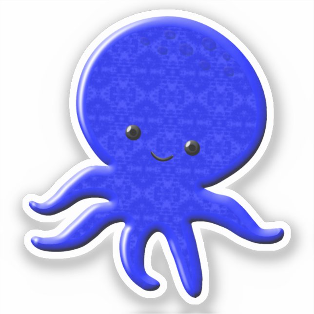 Cute Blue Octopus (Front)