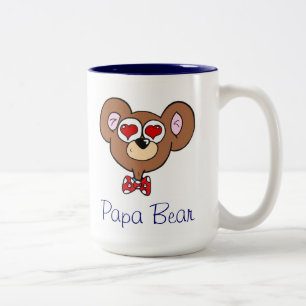 Cute Blue Papa Bear Coffee Mug