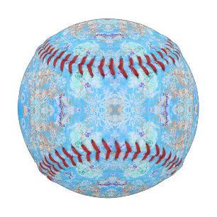 Cute blue pastel floral bandana baseball