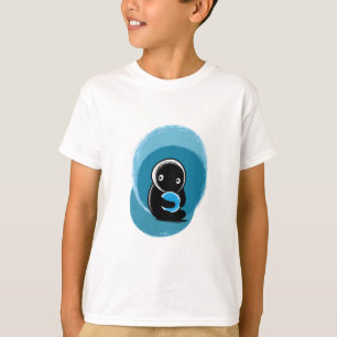 Cute Blue Penguin Buddy Kids T-Shirt