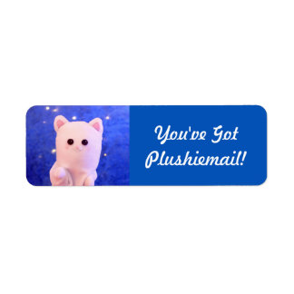 Cute Blue Personalized Photo Mail Plushiemail