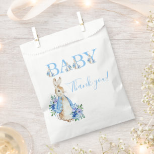 Cute Blue Peter Rabbit Baby Shower Favour Bag