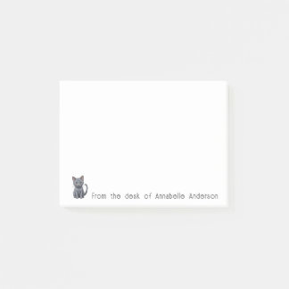 Cute Blue Russian Cat Personalize Notes