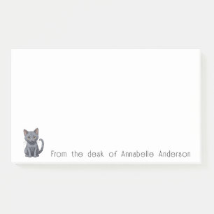 Cute Blue Russian Cat Personalize Notes