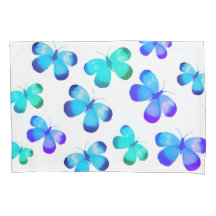 Cute blue shade butterfly Pillowcase