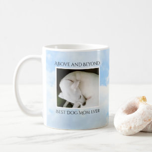 Cute Blue Sky Best Dog Mom Ever Photo Coffee Mug