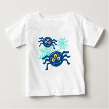 Cute Blue Spider Halloween Clip Art Graphic