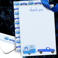 Cute Blue Truck & Trailer BABY SHOWER Custom
