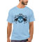 Cute blue vampire skull
