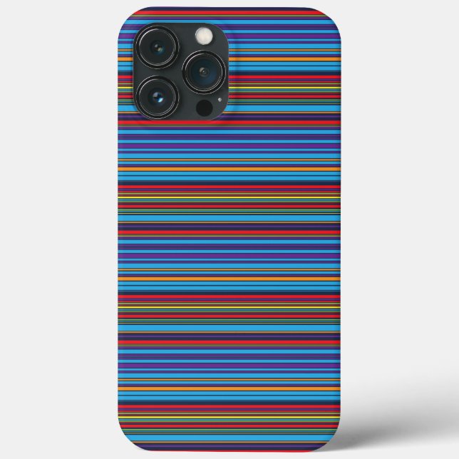 Cute blue violet stripes Case-Mate iPhone case (Back)