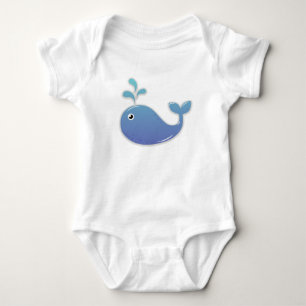 Cute Blue Whale Infant Bodysuit