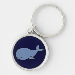 cute blue whale keychain