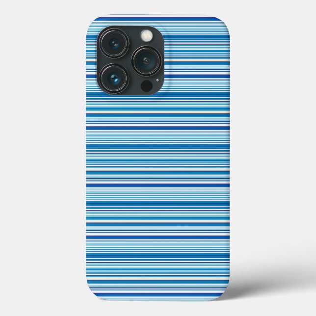 Cute blue white stripes Case-Mate iPhone case (Back)