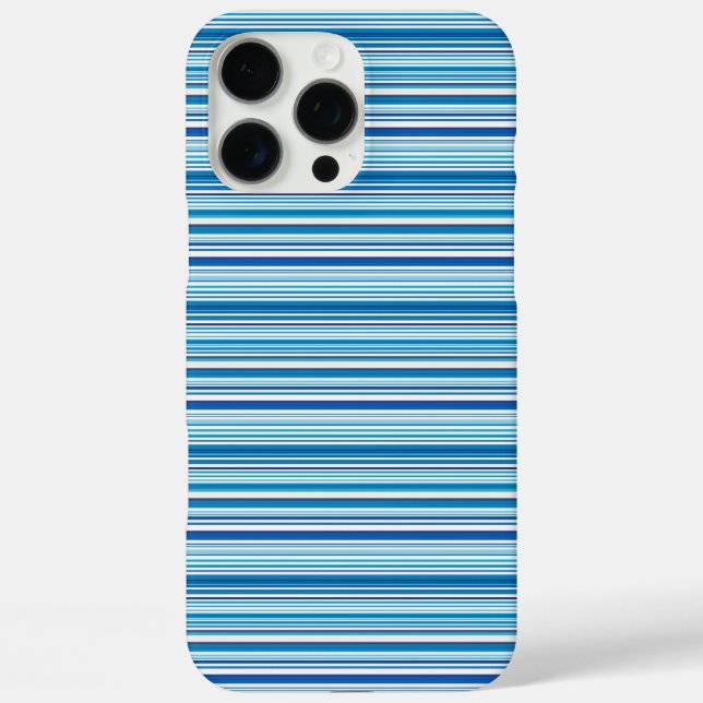 Cute blue white stripes Case-Mate iPhone case (Back)