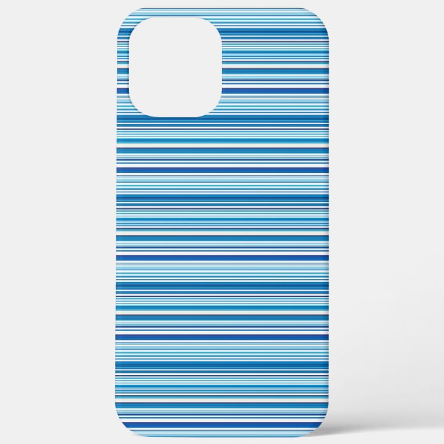 Cute blue white stripes Case-Mate iPhone case (Back)