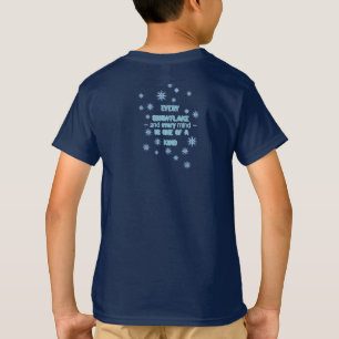 Cute Blue Winter Dragon – Magical Snowflake T-Shirt