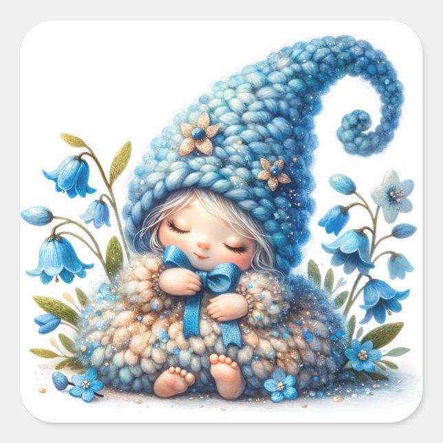 Cute Bluebell Fairy Stickers (Front)