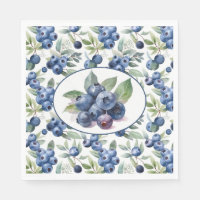 Cute Blueberries Watercolor