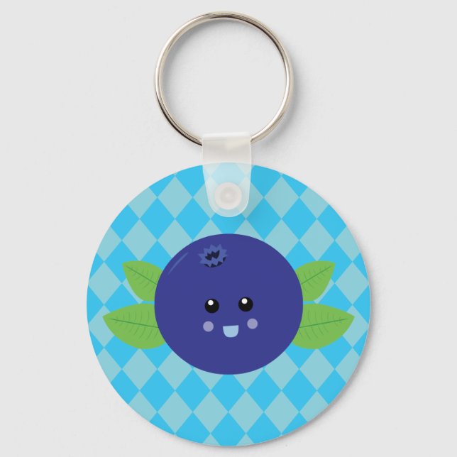 Cute Blueberry Keychain (Front)