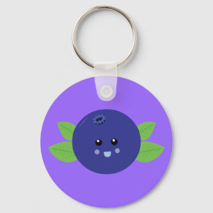 Cute Blueberry Keychain