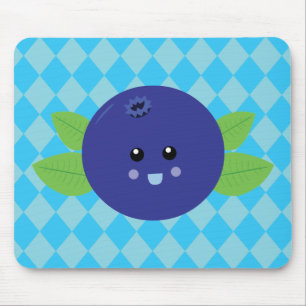 Cute Blueberry Mouse Pad