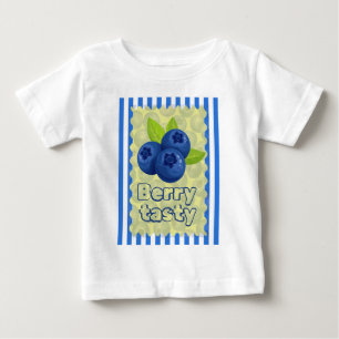 Cute Blueberry Pun Illustration Baby T-Shirt