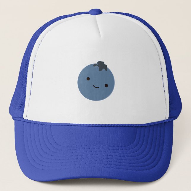 Cute Blueberry Trucker Hat (Front)