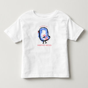 Cute Bluebird Cartoon Toddler T-shirt