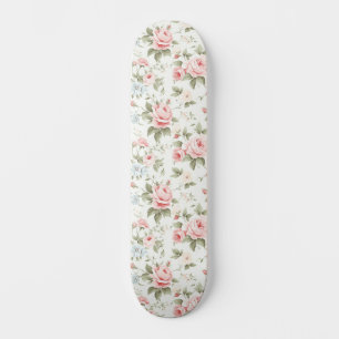 Cute Blush Pink Roses All-over-pattern  Skateboard