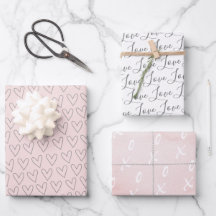 Cute Blush Pink XO Hearts Valentine's