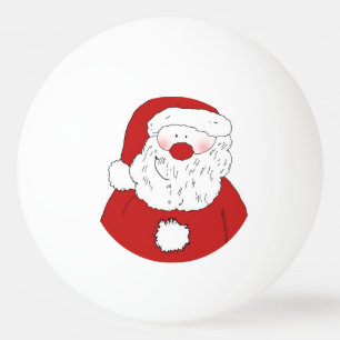 Cute Blushing Santa Ping Pong Ball