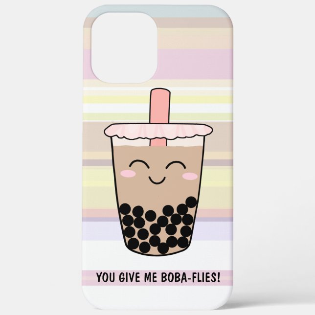 Cute Boba Milk Tea Pun Case-Mate iPhone Case (Back)