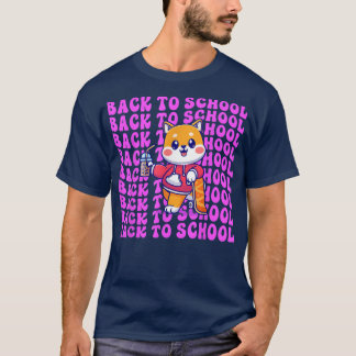 Cute Boba Tea Back To School Happy First Day 1st o T-Shirt
