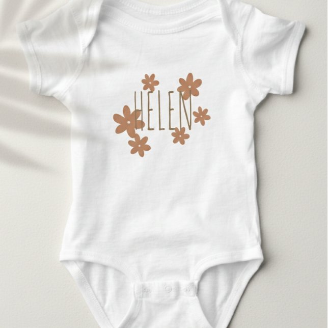 Cute bodysuit custom daisies for kids  (Creator Uploaded)