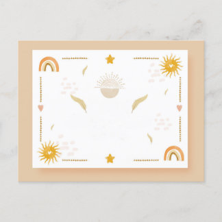 Cute Bohemian postcard