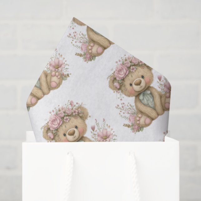 Cute Boho Animal Birthday Party Tissue Paper (Gift Bag)