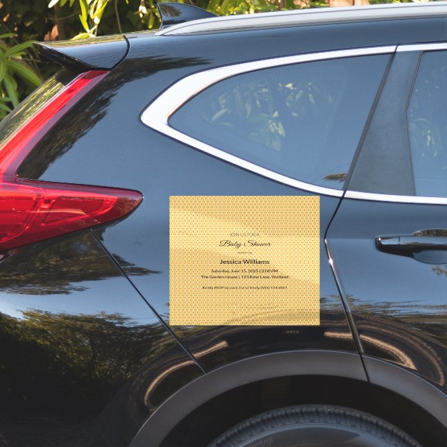 Cute Boho Baby Shower Gender Neutral, Customizable (Car Side)