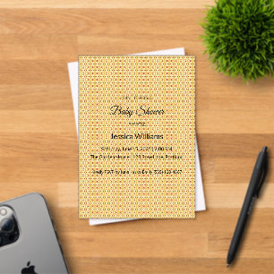 Cute Boho Baby Shower Gender Neutral, Customizable Acrylic Invitations