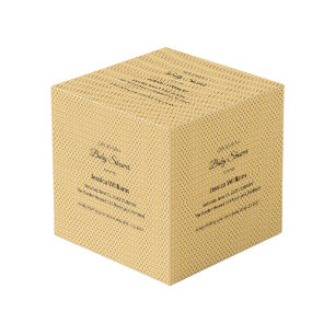 Cute Boho Baby Shower Gender Neutral, Customizable Cube