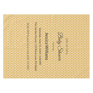 Cute Boho Baby Shower Gender Neutral, Customizable Tablecloth