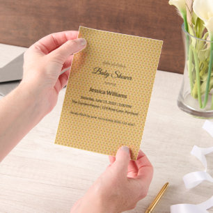 Cute Boho Baby Shower Gender Neutral, Customizable Vellum Invitations