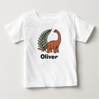 Cute Boho Dinosaur Personalized Baby T-Shirt