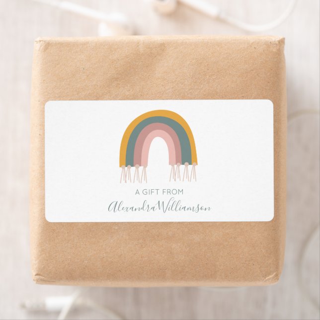 Cute Boho Rainbow A Gift From Personalized  (Insitu)